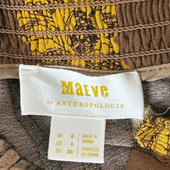 Anthropologie Maeve Terrace Floral Pants Size 4 - Picture 7 of 8